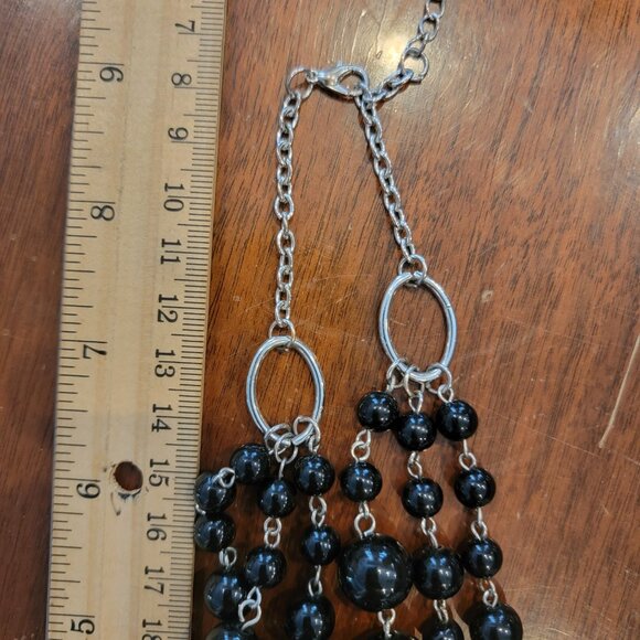 Paparazzi Necklace ~ Everyone Scatter! - Black - Picture 8 of 8